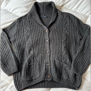 Brandy Melville braided cardigan sweater